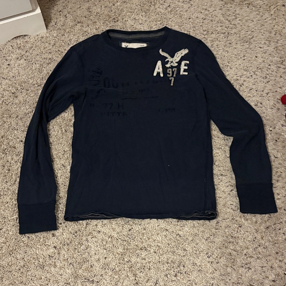 American Eagle Outfitters Dark Blue Tee